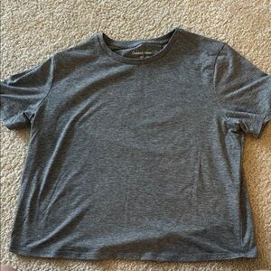 Outdoor Voices Heather Grey Size Medium Crop Tee